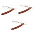 Beaupretty 3pcs Manual Razor Safe Razor Men Shaver Razor Made of Metal Man Double-Sided Wooden Knife Holder