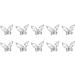 FEIlei 10 Bows Nail Art Charms Nail Rhinestones Alloy Butterfly-Nail Crystals Diamonds - Buy Online on GoSupps.com