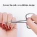 Brush Cuticle Scissors Stainless Steel Manicure Grooming Scissors Curved Slice Pedicure Tool for Nail - Buy Online on GoSupps.com