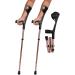 2pcs Crutch Folding Elbow Aluminum Alloy Four Folds Elbow Forearm Crutch Elbow Crutches Foldable Ultralight Aluminum Assistance with Comfy Handle Warm Life Bathing in Sunlight - Buy Online on GoSupps.com