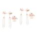 MAGICLULU 2 Sets Comb Hanfu Hair Accessories Hair Styling Accessories Flower Tassel Hairpins Chinese Hair Accessories Temperament Hair Clip Hair Clips for Thick Hair Classical Metal