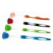Tmianya 4 pieces of tongue cleaner brush tongue scraper light for adults and children for oral care for at home and when traveling 123tgdzx (white one size)