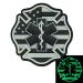 HWTONG LEGEEON Glow Dark EMS EMT Fire Fighter Department USA American Flag Rescue Firemen Paramedic Medic Morale PV