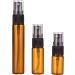 Amorar Brown Mini Glass Spray Bottles - 10ml Travel Perfume Atomizers with Black Caps - Empty Cosmetic Bottles for International Shipping - Buy Online on GoSupps.com
