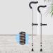 Kid Underarm Crutches Foldable Medical Adjustable Crutches Hidden Spring Damping Aluminum Walking Crutches with Comfortable Underarm Pads and Ergonomic Grips (Color : Silver Size : 1 Pair) Double - Buy Online on GoSupps.com
