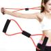 8 Shaped Pull Rope Chest Expander - Comfortable Elastic Strong Tension for Blood Circulation - Red - Buy Online on GoSupps.com