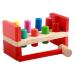 Ibasenice 1 set of colored knock stand desktop striking toys knocking toys made of wood hammer cuttable hammer toys made of wooden wooden hammer toys puzzle wooden blocks