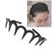 Pulabo Unisex Wave-Shaped Headband - Black Spring Wavy Metal Hair Band with Long Teeth | Premium Sports Headgear Accessories - Buy Online on GoSupps.com