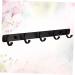 Alipis 3 Pcs Wall Mounted Clothes Hanger Towel Hanger Door Hanger Hook Coat Hanger Handbag 36X3CMx3pcs Blackx3pcs - Buy Online on GoSupps.com