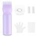 WLLHYF Root Comb Applicator Bottle Brush 6 Ounce Oil Applicator for Hair Dye with Graduated Scale Hair Root Comb Color Applicator for Hair Root Comb Color Scalp Treatment Styling Tool (Purple)