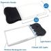 Magnifying glassPortable Led Light 2X Large Rectangular Handheld Magnifier Reading Magnifying Glass - 58 X 102mm Rimless Distortion-Free Lens for Seniors Low Vision Books Pages Magazines - Buy Online on GoSupps.com