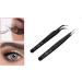 2 Pcs Black Nail Art Tweezers for Rhinestone, Sticker, Decal, Eyelash Extension, and Nail Foil - Precision Nail Decor Tool - Buy Online on GoSupps.com