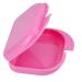 Denture Box Retainer Case Denture Storage Bath Box Denture Holder Box Cleaning Box Lightweight and Portable Cleaning Box with Filter (S Pink) S Pink