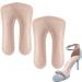 2 Pairs High Heel Inserts Women Adhesive Cushioning Insoles Sockless Shoe Insoles Anti-Slip Invisible High Heel Relief Insoles for Sandals Flats Pump Dress Shoes Boots S(US women 5-6) Beige