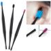 Soft Silicone Double Head Micro-bristle Ear Cleaner - Reusable Double Rotating Ear Pick for Ear Wax Removal - 360 Degree Rotation - Black - Buy Online on GoSupps.com