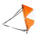 EVTSCAN Kayak Sails, 15 Inch Foldable Downwind Windsurfing Sails Kit Upwind Wind Paddle Sail for Kayak Boat Sailboat Canoe