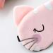 Fxaelian Cartoon Cat Sleep Mask - Funny Novelty Eye Cover for Travel, Women, Girls, Adults & Kids - Light Pink - Buy Online on GoSupps.com