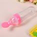 Squeeze Bottle Spoon Baby Feeding Set - 90ml Pink | Silicone Dispensing Feeder for Infant, Newborn & Toddler - Buy Online on GoSupps.com