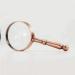 Portable 10X Antique Copper Handheld with Wooden Handle and Real Glass Best Reading Magnifier for Elderly Full of Stars