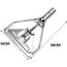 Warmhm 3pcs Glass Cleaning Scraper Replacement Mop Parts Mop Base Accessories Triangle Mop Window Cleaner Spray Mop Head Replacement Mop Base Refill Floor Mop Parts Wax Mop Iron Strip - Buy Online on GoSupps.com