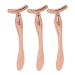 ZJchao Set of 3 metal eye cream applicators to reduce puffiness and wrinkles for girls and women