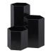 LoveBB Makeup Brush Holder Organizer, 3 Slot Plastic Cosmetics Brushes Pen Storage Solution, Black 3-Slot Black