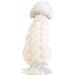 Shop XL White Tower Collar Knitting Sweater for Pets - Winter Warmer for Dogs & Cats | Thick Crochet Coat for Small Medium & Large Animals - Buy Online on GoSupps.com