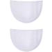 EXCEART Foam Shoulder Pads - Soft Covered Set-in Shoulder Enhancer for Blazer, Blouses, T-Shirt - White - Buy Online on GoSupps.com