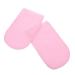 Ipetboom Moufles de Paraffine Soin des Mains Taille Unique Hydratantes en Cire de Paraffine pour Femme Usage Spa Domestique Confortables et Respirantes Bord Blanc Rose 25x15 Cm