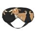 Brown Goat Print Unisex Sleep Eye Mask Soft Comfort Eye Shade Cover for Travel/Yoga/Shift Work