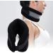 Safrol Neck Traction Device Collar - Breathable Adjustable Neck Support & Stretcher for Spine Pain Relief - Black - Buy Online on GoSupps.com