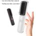 FLUX S Wireless Hair Straightener Comb - Portable Cordless Hair Brush with USB Charging Hidden Heating LED Display & Scalp Massage - Ultra-Soft Tooth Comb Design in White - Buy Online on GoSupps.com