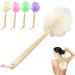 Long Handled Spa Shower Body Brush | Loofah Back Scrubber for Skin Exfoliation - Buy Online on GoSupps.com