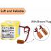 Buy 3-Pack 6V BR-2/3AGCT4A Replacement Battery 4400mAh for FANUC CNC System Non-Rechargeable Brown Plug Fast International Shipping - Buy Online on GoSupps.com