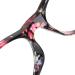 Fashionable Unisex Reading Glasses with Red Striped Frame | Clear Light Filter & Storage Etui (+1.0) - International Shipping Available - Buy Online on GoSupps.com