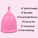 SHORDY Menstrual Cup (Large) with Box | Soft & Flexible Copa Menstrual Kit | Eco-Friendly & Safer Alternative for Women | Up to 12 Hours of Comfort | Pink - Buy Online on GoSupps.com