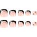 FEIlei False Toenails French Style Artificial Short Toenails Full Cover Toe Nails Gifts - Buy Online on GoSupps.com