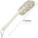 JulaJuyo Long Handle Shower Back Scrubber with Exfoliating Loofah Sponge - for Men and Women - Gray - Buy Online on GoSupps.com