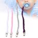 Nipple Clip Chain | Universal Braided Pacifier Holder Leash | Child Safety Anti-Lost Pacifier Clip #1 | International Shipping Available - Buy Online on GoSupps.com