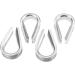 4Pcs 1/2 Wire Rope Chain Thimble Set - Boat Rigging Anchor Splicing | 316 Stainless Steel - Buy Online on GoSupps.com