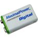 MaximalPower 9 Volt Li-Ion Rechargeable Battery - High Capacity 550mAh - Long-lasting 9V Block for All Devices - International Shipping Available - Buy Online on GoSupps.com