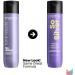 Matrix Total Results So Silver Purple Shampoo 10.1oz - Neutralizes Yellow Tones, Tones Blonde & Silver Hair - Color Depositing Shampoo for Color Treated Hair - Buy Online on GoSupps.com