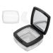 Loose Powder Containers Empty Refillable Powder Case Powder Puff Mirror Spoon Separately Storage Box for Makeup Loose Powder Black