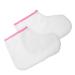 Garneck Lot de 2 Paquet de Soin pour Pieds en Coton Cir Blanc Bord Rose pais et Chauffants pour Bain de Paraffine P dicure et Spa Doublure Protectrice R utilisable pour Soins