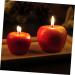 Zerodeko 3pcs Artificial Fruit Candles - Holiday Tealight Decorations for Christmas Eve & Aromatherapy | 6.3x6.3cm - Buy Online on GoSupps.com