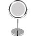 SHACJHNN Lighted Makeup Mirror 1x/10x Magnifying Vanity Mirror with Lights | Double Sided Cosmetic Mirror | Silver-Dimmable Switch - Buy Online on GoSupps.com