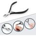 Professional Grade Stainless Steel Cuticle Nipper with Pusher - Durable Manicure Tool (Black) - Buy Online on GoSupps.com