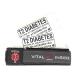 Diabetes bracelets type 2 Diabetic bracelet type 2 Diabetic kit bag essential Diabetes ID Bracelets Diabetic wristbands type 2 for FAST Awareness Medical ID for Men Women Child Adult Teen Charcoal