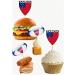Samoa Flag Rugby Ball Food & Cupcake Picks Toppers Party Decorations (14 Pack) - Buy Online on GoSupps.com