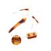 Numblartd Duckbill Hair Clips - Brown Plastic Alligator Clips for Women Non-Slip Hair Barrettes & DIY Salon Accessories (12cm) - Buy Online on GoSupps.com